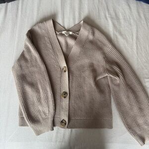 H&M Beige Button-Up Cardigan